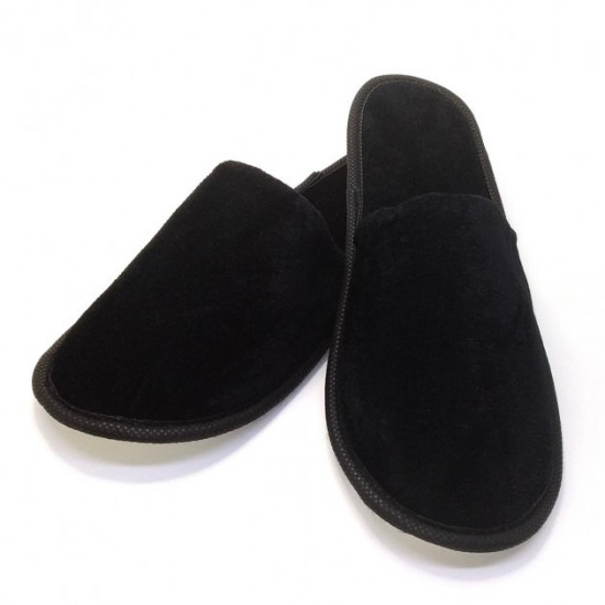 Velor slippers for home or hotel (20 pairs) 29 cm Luxyart Black (2000001118016) Velor slippers for home or hotel (20 pairs) 29 cm Luxyart Black (2000001118016)