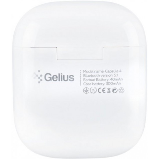 Наушники Gelius Pro Capsule 4 GP-TWS-004i White (2099900898921) Наушники Gelius Pro Capsule 4 GP-TWS-004i White (2099900898921)