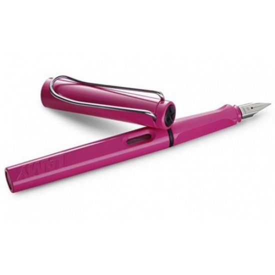 Чорнильна ручка Lamy Safari рожева перо F (тонке) Чорнильна ручка Lamy Safari рожева перо F (тонке)