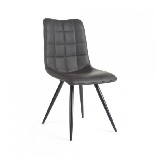 Chair M-26 /900*460*585 artificial leather + painted metal Charcoal antique Wind Furniture Chair M-26 /900*460*585 artificial leather + painted metal Charcoal antique Wind Furniture