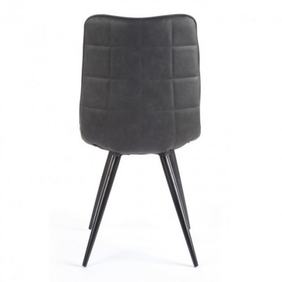 Chair M-26 /900*460*585 artificial leather + painted metal Charcoal antique Wind Furniture Chair M-26 /900*460*585 artificial leather + painted metal Charcoal antique Wind Furniture