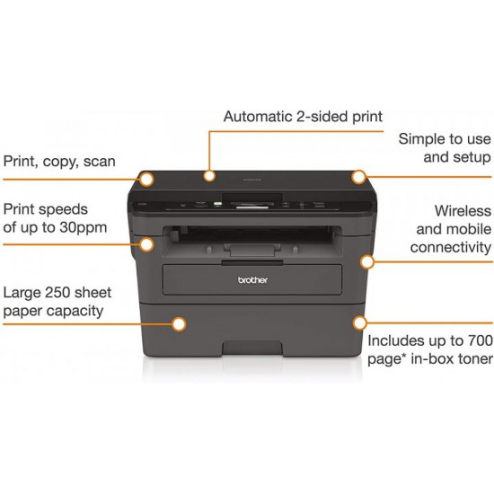 МФУ лазерне Brother DCP-L2532DW (DCPL2532DWYJ1) МФУ лазерне Brother DCP-L2532DW (DCPL2532DWYJ1)