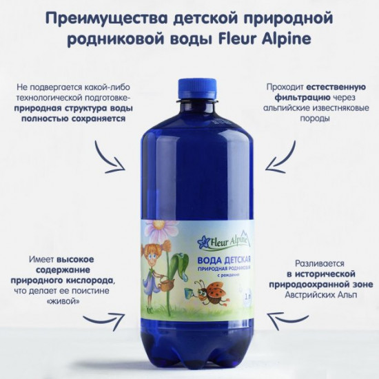 Вода питна дитяча Fleur Alpine 1 л (9120008381169)