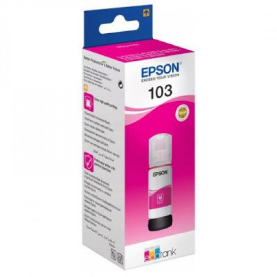 Контейнер із чорнилом Epson 103 Magenta (C13T00S34A). 43835 Контейнер із чорнилом Epson 103 Magenta (C13T00S34A). 43835