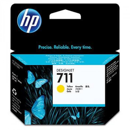 Картридж HP DJ No.711 DesignJet 120/520 Yellow (CZ132A). 43733 Картридж HP DJ No.711 DesignJet 120/520 Yellow (CZ132A). 43733