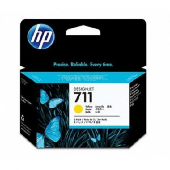 Картридж HP DJ No.711 DesignJet 120/520 3-Pack Yellow (CZ136A). 43730 Картридж HP DJ No.711 DesignJet 120/520 3-Pack Yellow (CZ136A). 43730