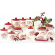 Set of specialties English Rosehip salt and pepper on a ceramic stand (BD-DM023-W) Set of specialties English Rosehip salt and pepper on a ceramic stand (BD-DM023-W)