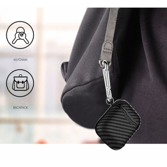 Силіконовий чохол Primo Carbon Fiber для AirPods 2 - Black Primo чорний Силіконовий чохол Primo Carbon Fiber для AirPods 2 - Black Primo чорний