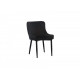 Chair with corduroy upholstery Vetro Mebel M-20 for kitchen, cafe, bar Black Chair with corduroy upholstery Vetro Mebel M-20 for kitchen, cafe, bar Black
