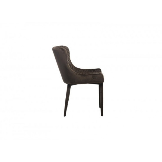 Chair with corduroy upholstery Vetro Mebel M-20 for kitchen, cafe, bar Brown Chair with corduroy upholstery Vetro Mebel M-20 for kitchen, cafe, bar Brown
