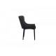 Chair with corduroy upholstery Vetro Mebel M-20 for kitchen, cafe, bar Black Chair with corduroy upholstery Vetro Mebel M-20 for kitchen, cafe, bar Black