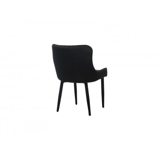 Chair with corduroy upholstery Vetro Mebel M-20 for kitchen, cafe, bar Black Chair with corduroy upholstery Vetro Mebel M-20 for kitchen, cafe, bar Black