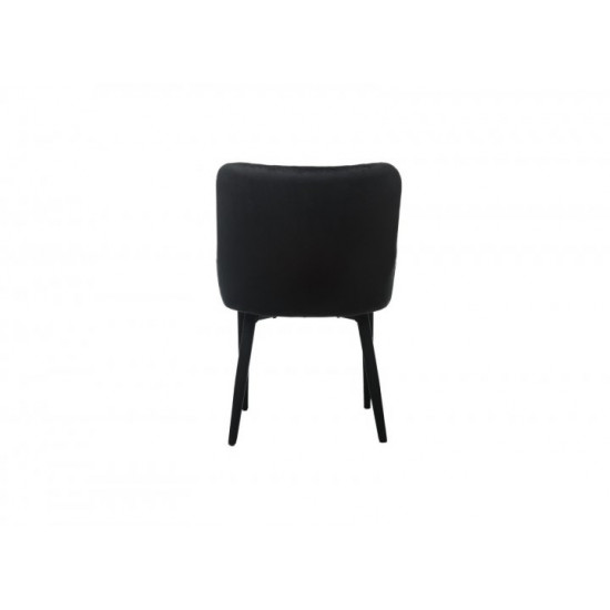 Chair with corduroy upholstery Vetro Mebel M-20 for kitchen, cafe, bar Black Chair with corduroy upholstery Vetro Mebel M-20 for kitchen, cafe, bar Black