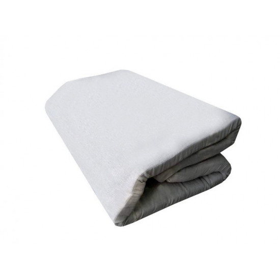 Crib mattress (linen fabric), size 70x140x5 cm, gray Crib mattress (linen fabric), size 70x140x5 cm, gray
