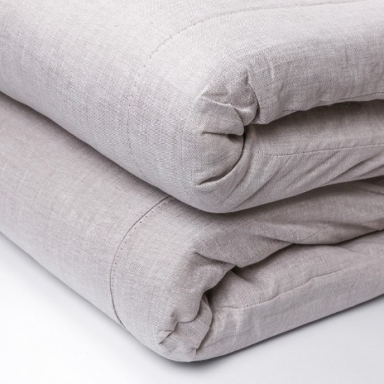 Crib mattress (linen fabric), size 70x140x5 cm, gray Crib mattress (linen fabric), size 70x140x5 cm, gray