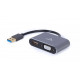 Adapter Cablexpert (A-USB3-HDMIVGA-01) USB-HDMI/VGA, 0.15m Adapter Cablexpert (A-USB3-HDMIVGA-01) USB-HDMI/VGA, 0.15m