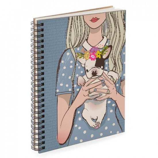 Блокнот Sketchbook Дівчина та мопсик А5 (BDP_DOG001) Блокнот Sketchbook Дівчина та мопсик А5 (BDP_DOG001)