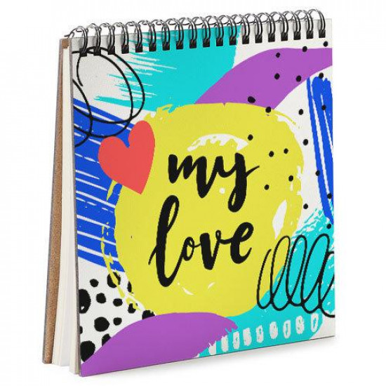 Блокнот Sketchbook My love квадратний 16,7 х18 см (BDK_18L015) Блокнот Sketchbook My love квадратний 16,7 х18 см (BDK_18L015)