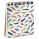Notebook Sketchbook Bright feathers square 16.7x18 cm (BDK_17A050) Notebook Sketchbook Bright feathers square 16.7x18 cm (BDK_17A050)