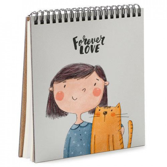 Блокнот Sketchbook Forever love квадратний 16,7 х18 см (BDK_18L012) Блокнот Sketchbook Forever love квадратний 16,7 х18 см (BDK_18L012)