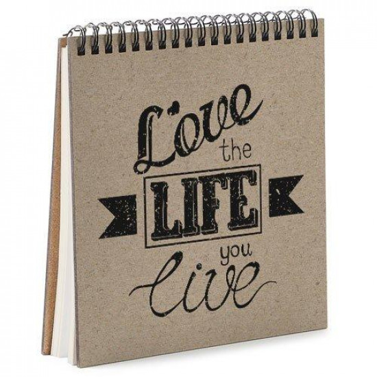 Блокнот Sketchbook Love the life you live квадратний 16,7 х18 см (BDK_17A111) Блокнот Sketchbook Love the life you live квадратний 16,7 х18 см (BDK_17A111)