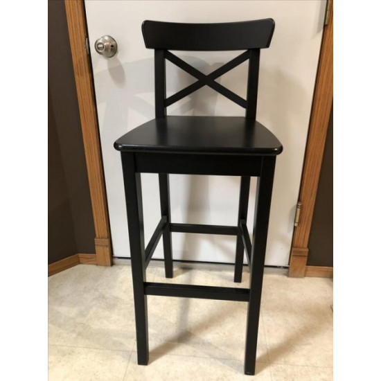 Барний стілець INGOLF IKEA 902.485.15 чорний/коричневий 74 Барний стілець INGOLF IKEA 902.485.15 чорний/коричневий 74
