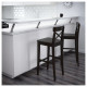 Барний стілець INGOLF IKEA 902.485.15 чорний/коричневий 74 Барний стілець INGOLF IKEA 902.485.15 чорний/коричневий 74