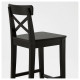 Барний стілець INGOLF IKEA 902.485.15 чорний/коричневий 74 Барний стілець INGOLF IKEA 902.485.15 чорний/коричневий 74