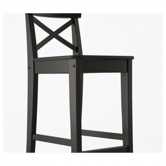 Барний стілець INGOLF IKEA 902.485.15 чорний/коричневий 74 Барний стілець INGOLF IKEA 902.485.15 чорний/коричневий 74