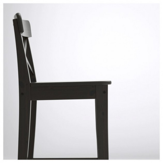 Барний стілець INGOLF IKEA 902.485.15 чорний/коричневий 74 Барний стілець INGOLF IKEA 902.485.15 чорний/коричневий 74
