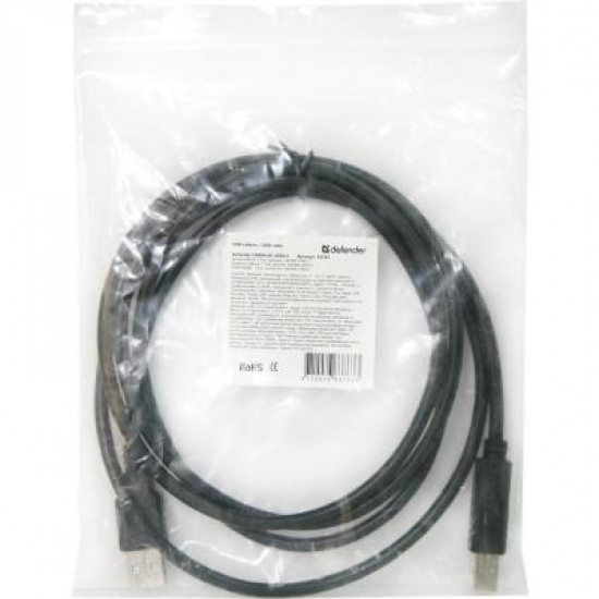 Кабель для принтера USB 2.0 AM/BM 3m USB04-10 Defender (83764) Кабель для принтера USB 2.0 AM/BM 3m USB04-10 Defender (83764)