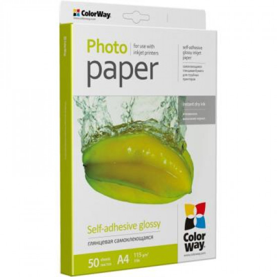 Папір ColorWay A4 115г glossy 50л (PGS1158050A4) Папір ColorWay A4 115г glossy 50л (PGS1158050A4)
