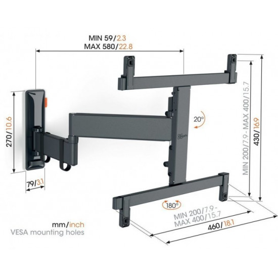 Кріплення Vogels TVM 3465 OLED Black (6757494) Кріплення Vogels TVM 3465 OLED Black (6757494)