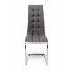 Chair Vetro Mebel S-117 gray+white artificial leather, fabric Chair Vetro Mebel S-117 gray+white artificial leather, fabric