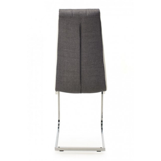 Chair Vetro Mebel S-117 gray+white artificial leather, fabric Chair Vetro Mebel S-117 gray+white artificial leather, fabric