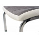 Chair Vetro Mebel S-117 gray+white artificial leather, fabric Chair Vetro Mebel S-117 gray+white artificial leather, fabric
