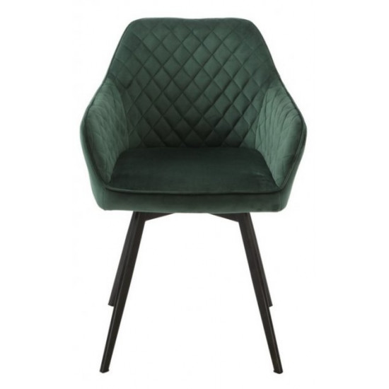 Swivel dining chair Vetro Mebel R-63 emerald corduroy Swivel dining chair Vetro Mebel R-63 emerald corduroy