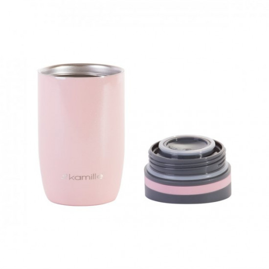 Термокружка Kamille 300ml из нержавеющей стали Розовый KM-2048 Термокружка Kamille 300ml из нержавеющей стали Розовый KM-2048