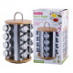 Set of containers for spices Kamille on a round stand 16 pcs KM-7044 Set of containers for spices Kamille on a round stand 16 pcs KM-7044