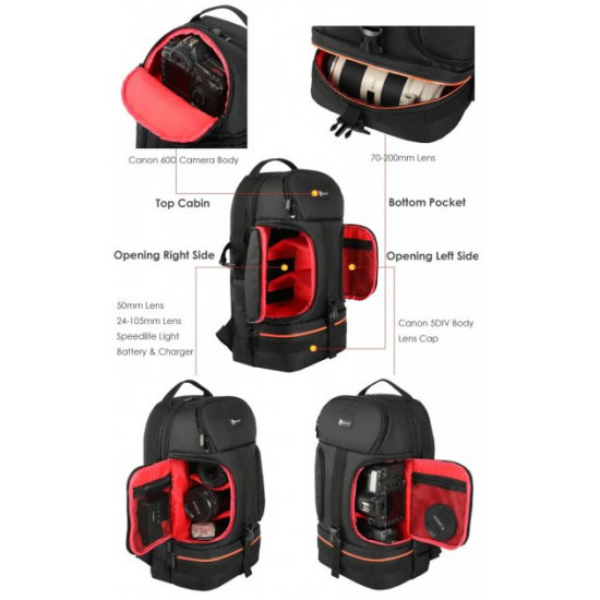 Universal photo backpack + 15.6 Universal photo backpack + 15.6