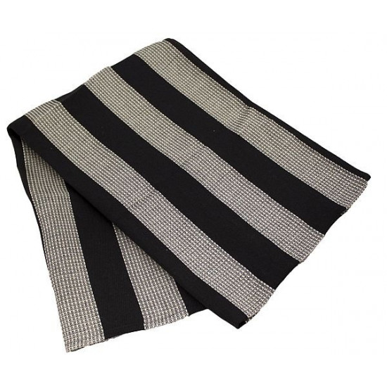 Sauna mat black stripe 50x150 cm (60% linen + 40% cotton) 2231 (Finland) Sauna mat black stripe 50x150 cm (60% linen + 40% cotton) 2231 (Finland)