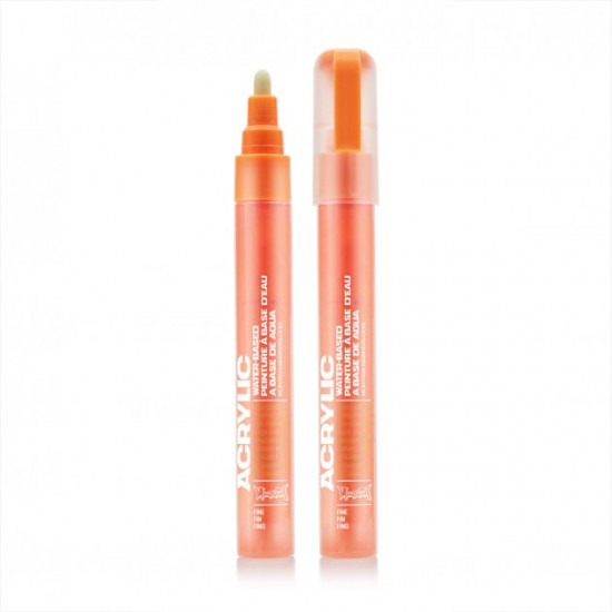 Акриловый маркер Montana Fluor Power Orange (Оранжевый) 2мм Акриловый маркер Montana Fluor Power Orange (Оранжевый) 2мм