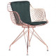 Кресло Ibis rose gold/emerald (сталь/текстиль велюр) (545675) Кресло Ibis rose gold/emerald (сталь/текстиль велюр) (545675)