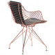 Кресло Ibis rose gold/emerald (сталь/текстиль велюр) (545675) Кресло Ibis rose gold/emerald (сталь/текстиль велюр) (545675)