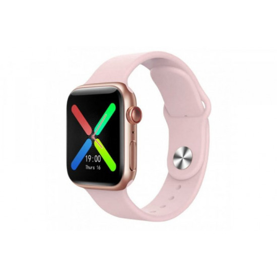 Розумні Смарт Годинник Smart Watch бездротова зарядка для ios/android Х7 Рожевий