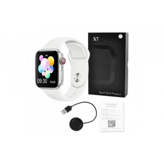 Розумні Смарт Годинник Smart Watch бездротова зарядка для ios/android Х7 Білий Розумні Смарт Годинник Smart Watch бездротова зарядка для ios/android Х7 Білий