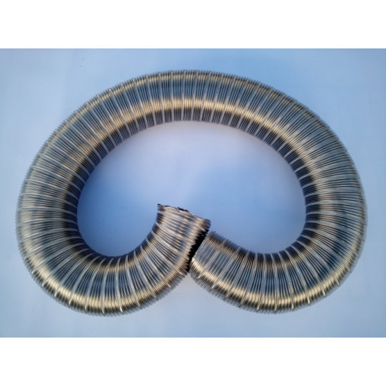  Гофрированная труба эластичная ChiGof 1 м 0,1 мм Ø 80 мм