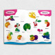 Educational stickers. Vegetables and fruits Educational stickers. Vegetables and fruits