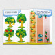Educational stickers. Vegetables and fruits Educational stickers. Vegetables and fruits