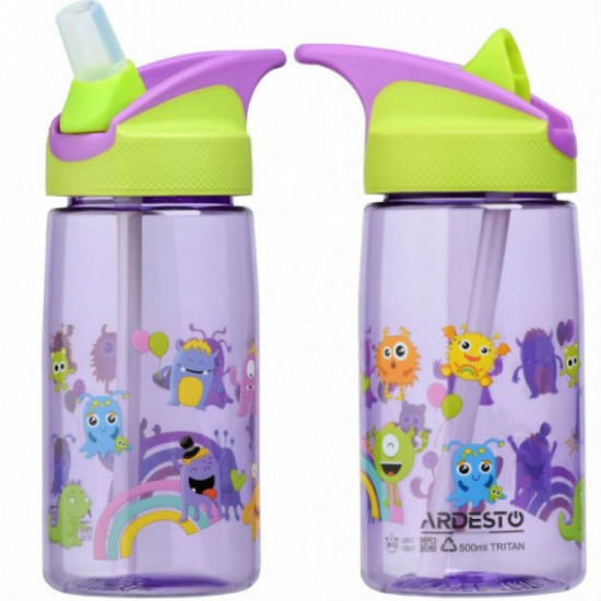 Бутылка для воды Luna Kids детская 500 мл Ardesto AR2201TM Бутылка для воды Luna Kids детская 500 мл Ardesto AR2201TM